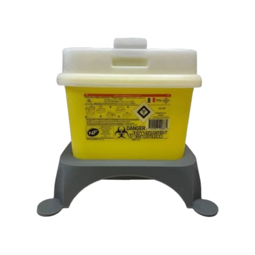 Support plastique avec 4 patins pour boite à aiguilles Stil Eco photo du produit front L