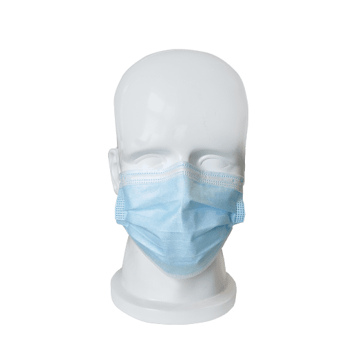 Masque médical type IIR bleu à élastiques Paredes photo du produit front L