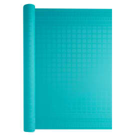 Nappe de table papier damassé Manufacture de l'Éphémère 1,20 x 25 m turquoise