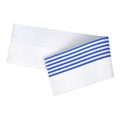 Bandeau de lavage Ultimate 3D Infinite blanc/bleu 11,5 x 50 cm Decitex photo du produit front L