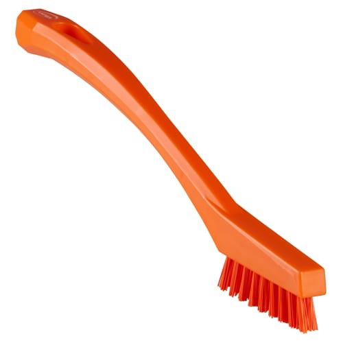 Mini brosse fibres dures alimentaire PLP 20,5cm orange Vikan photo du produit front L