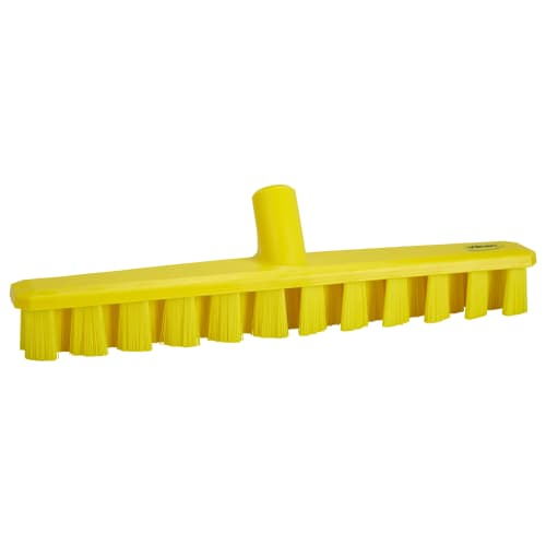 Balai lave-pont fibres dures alimentaire PLP UST 40cm jaune Vikan photo du produit front L