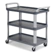Chariot de service Silver 3 plateaux gris Filmop photo du produit