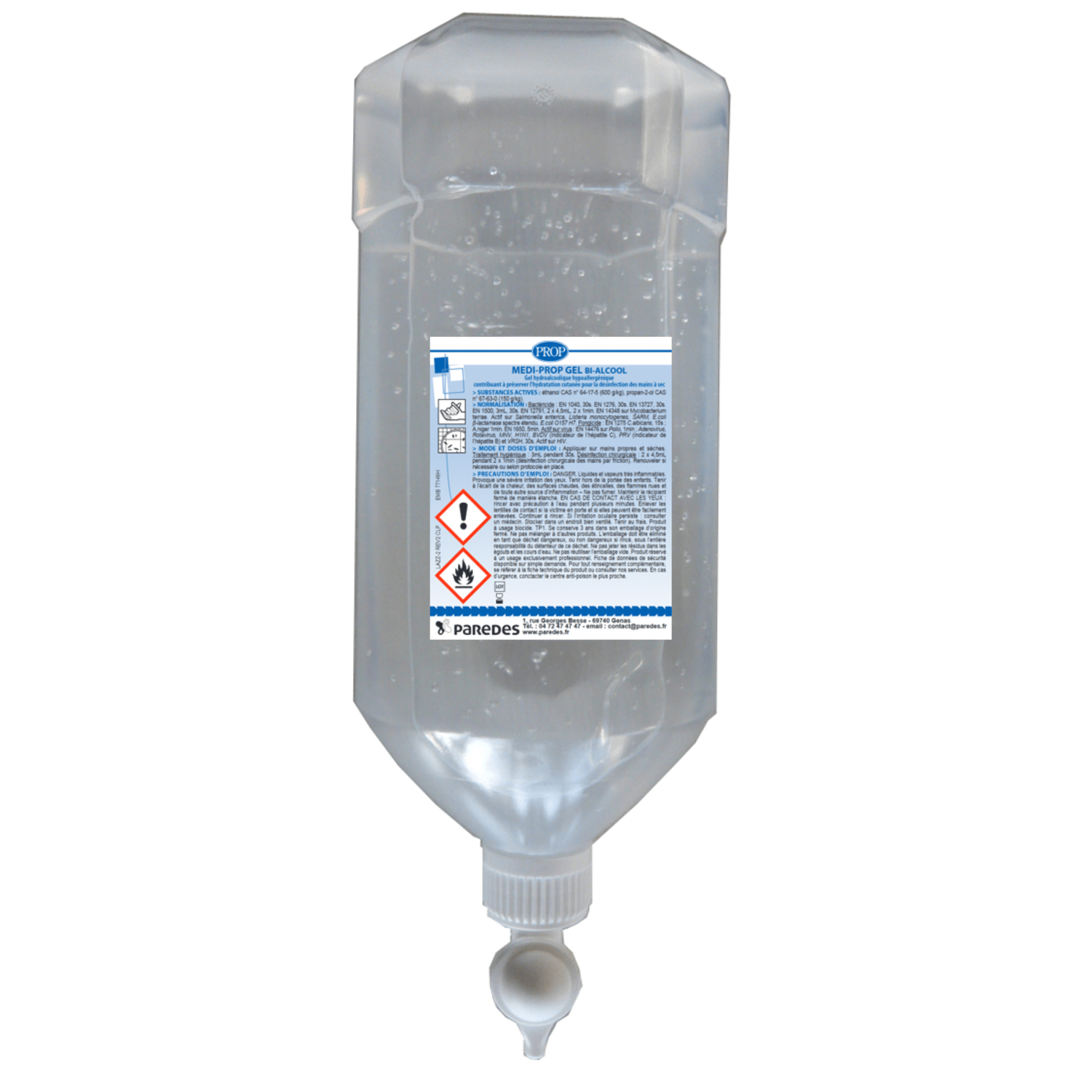 PROP Medi-Prop Gel hydroalcoolique recharge airless de 1100ml photo du produit