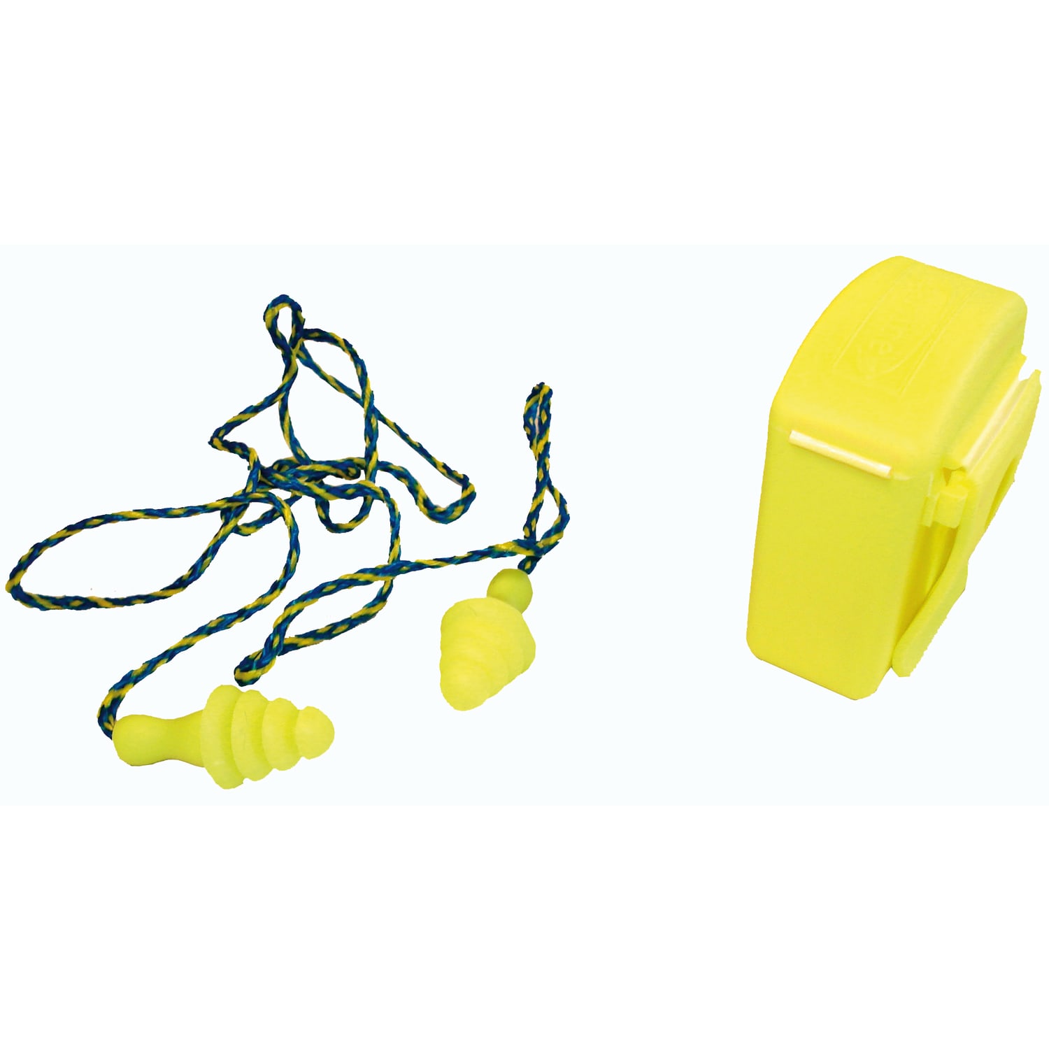 Bouchons d'oreilles réutilisables Coverguard BUP avec cordon élastomère jaune SNR 30 photo du produit