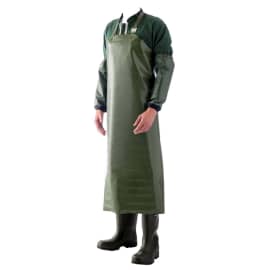 Tablier polyuréthane vert Manulatex 90 x 115 cm avec attaches standards soudées taille unique