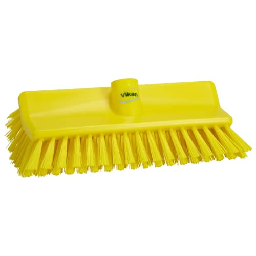 Balai lave-pont fibres médium alimentaire PLP 26,5cm jaune Vikan photo du produit front L