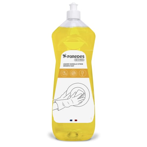 Liquide vaisselle plonge manuelle désinfectant Paredes Access flacon de 1L photo du produit front L