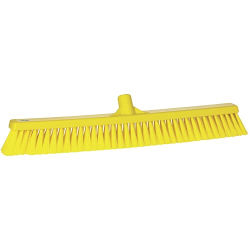Balai fibres souples alimentaire PLP 61cm jaune Vikan photo du produit front L