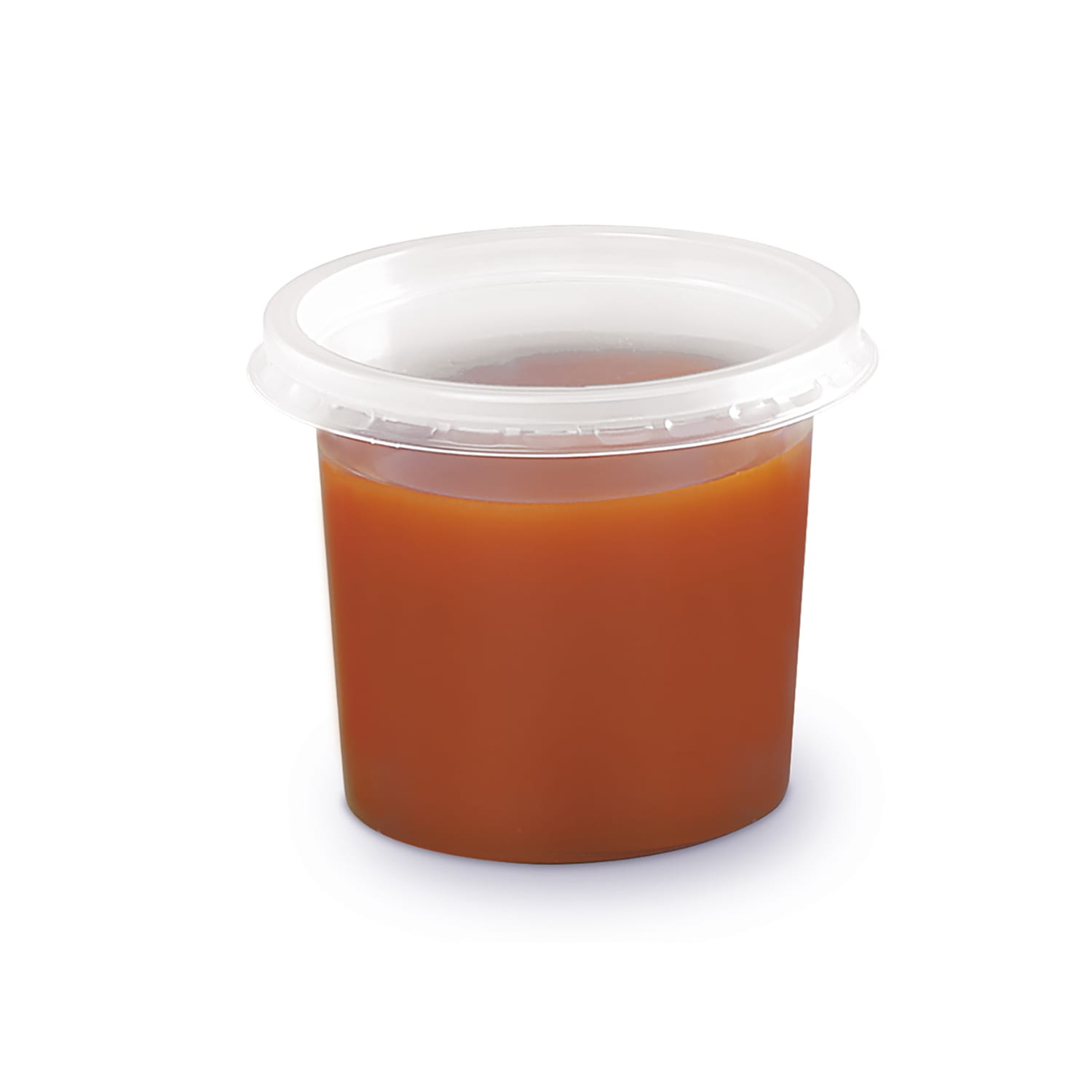 Pot à sauce rond droit 125 cc transparent photo du produit