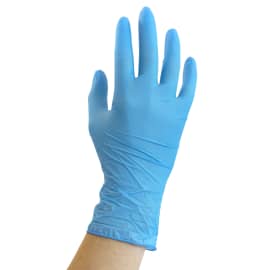 Gant de protection chimique à usage unique nitrile Optifirm bleu non-poudré