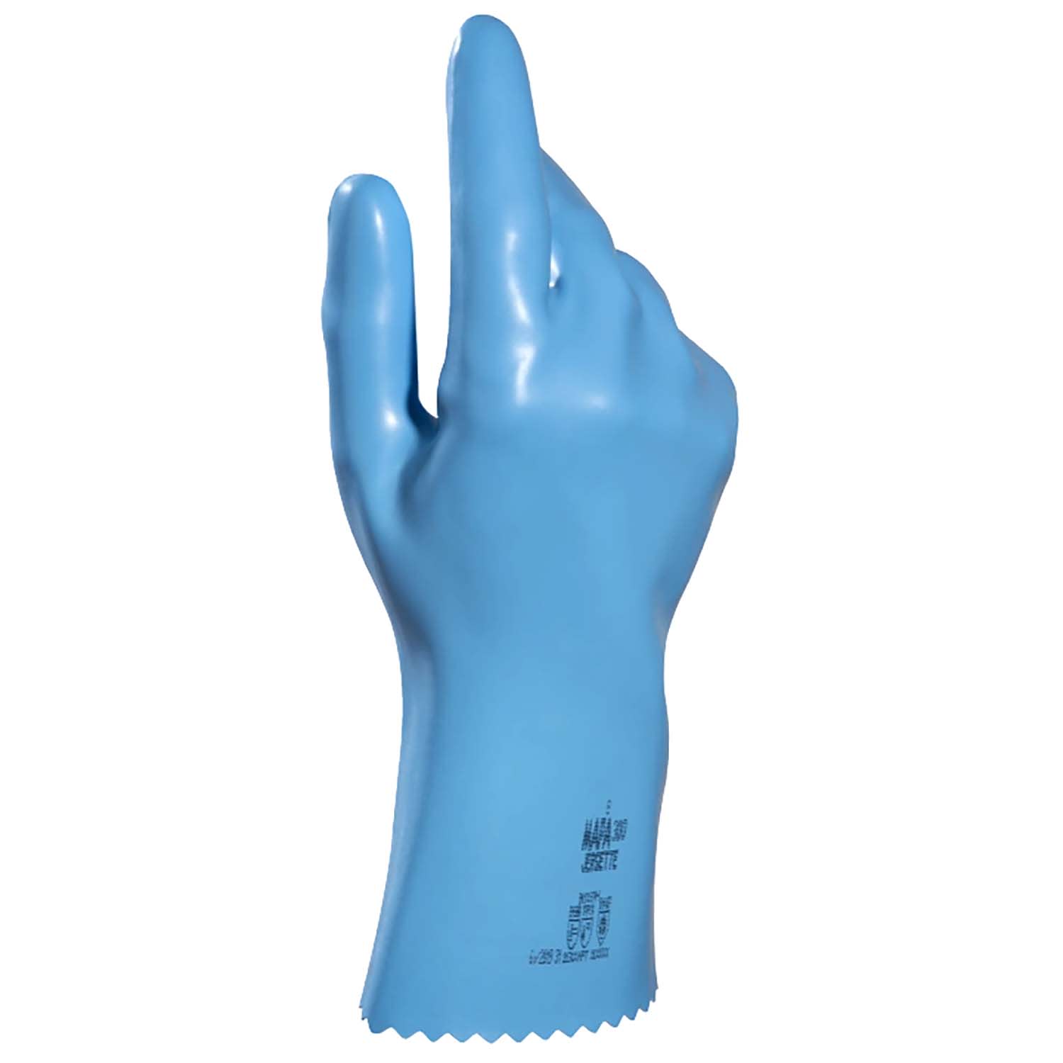 Gant de protection chimique latex flocké Jersette 300 Mapa Professional bleu taille 8 photo du produit