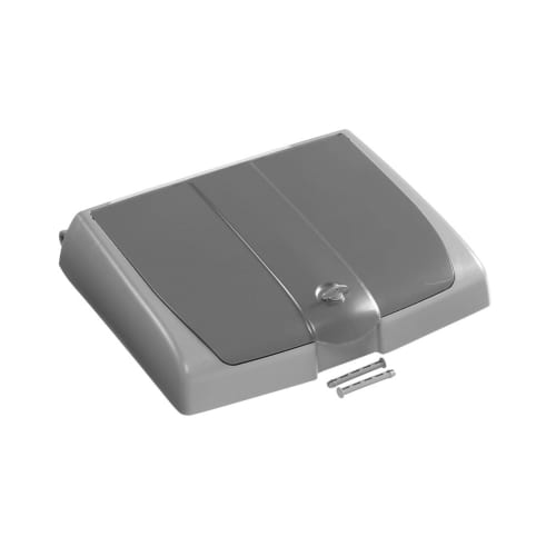 Couvercle pour support sac 150L Filmop PLP gris avec compartiment photo du produit front L
