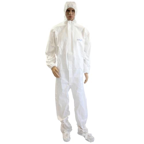 Combinaison de protection Partiguard type 5-6 surbottes Indutex blanc taille L photo du produit front L