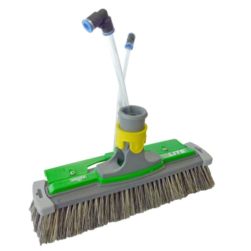 Brosse nLITE® à passage d'eau hybride fibres naturelles +Power 28cm Unger photo du produit front L