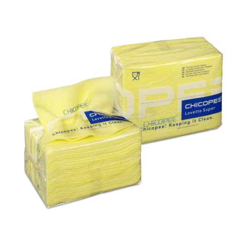 Lavette non tissée Super jaune 80g/m² 51 x 36 cm Chicopée photo du produit front L