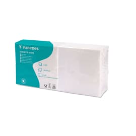 Serviette papier 29x29 cm 1 pli blanche Ecolabel Paredes
