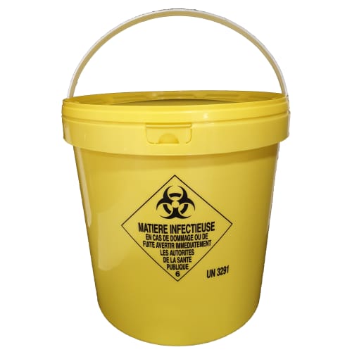 Seau plastique DASRI 10L photo du produit front L