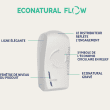 Distributeur de papier toilette plié blanc EcoNatural Flow Lucart photo du produit side S