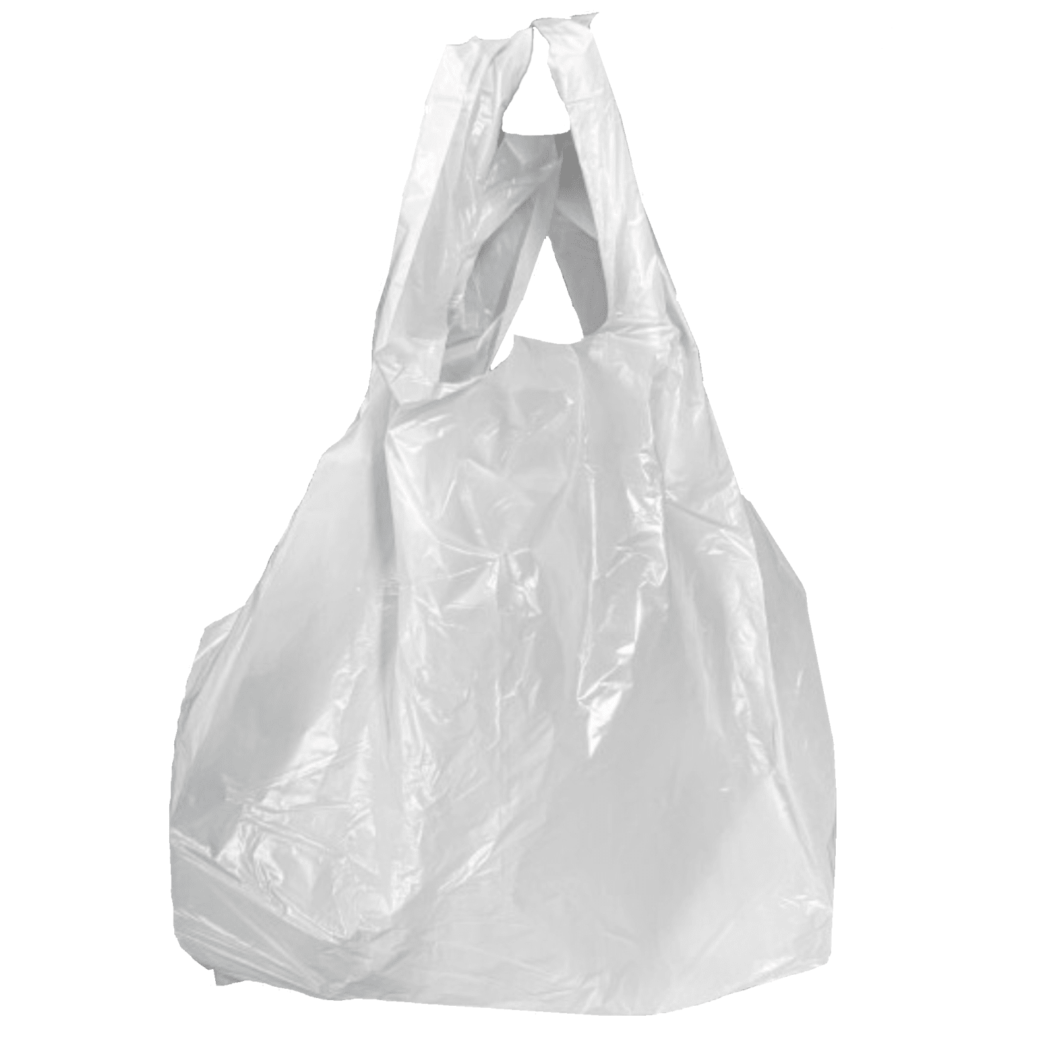 Sac plastique bretelle PE HD blanc 10 m PAREDES