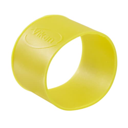 Collier d'identification caoutchouc Ø4cm jaune Vikan photo du produit front L