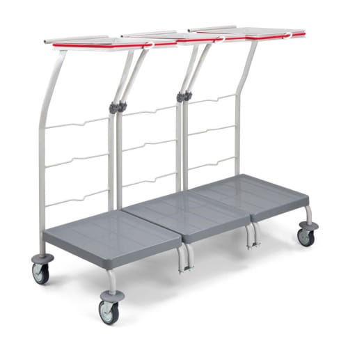 Chariot de ramassage du linge 3 supports Filmop photo du produit front L
