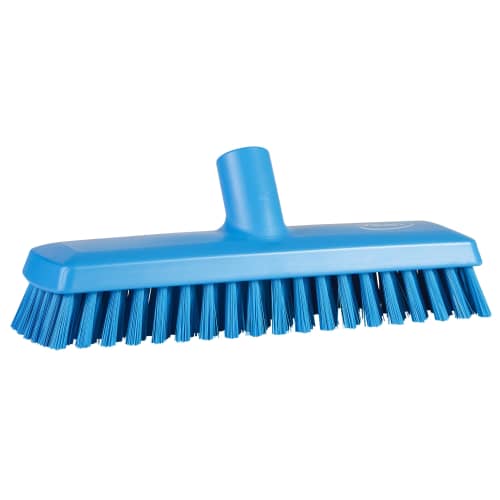 Balai lave-pont à passage d'eau fibres médium alimentaire PLP 27cm bleu Vikan photo du produit front L