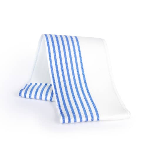 Bandeau microfibre Dispomop Ultimate Spacer blanc/bleu 12 x 41 cm Decitex photo du produit front L
