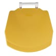 Poubelle mobile plastique à pédale 90L blanc/jaune Rossignol photo du produit back S