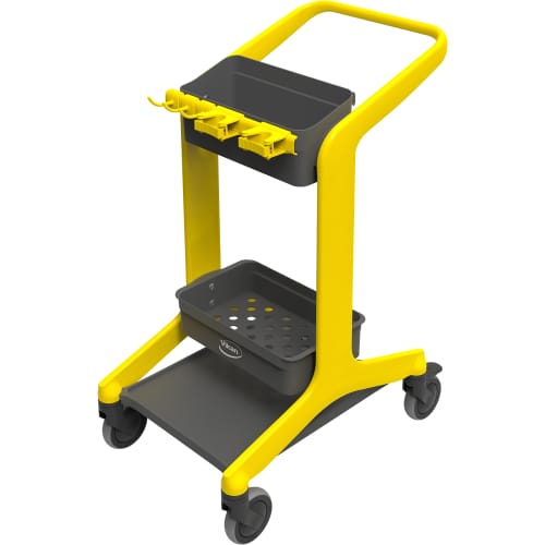 Station de nettoyage mobile HyGO 780mm jaune Vikan photo du produit front L