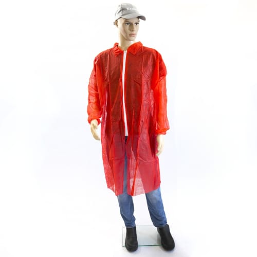 Blouse de travail PLP 25g/m² rouge taille XXL Paredes photo du produit front L