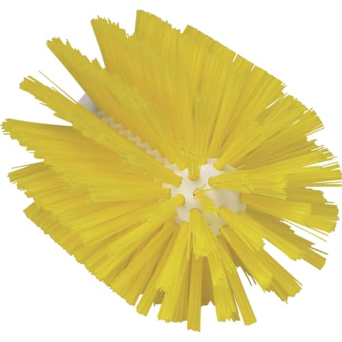 Brosse cylindrique fibres médium alimentaire PLP Ø10,3cm jaune Vikan photo du produit front L