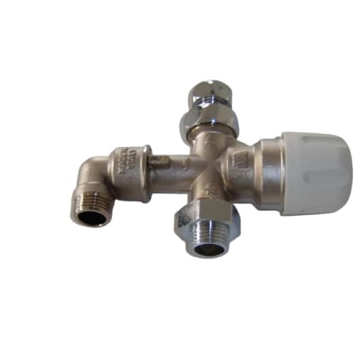 Mitigeur thermostatique avec 1 tresse inox 1,50m photo du produit front L