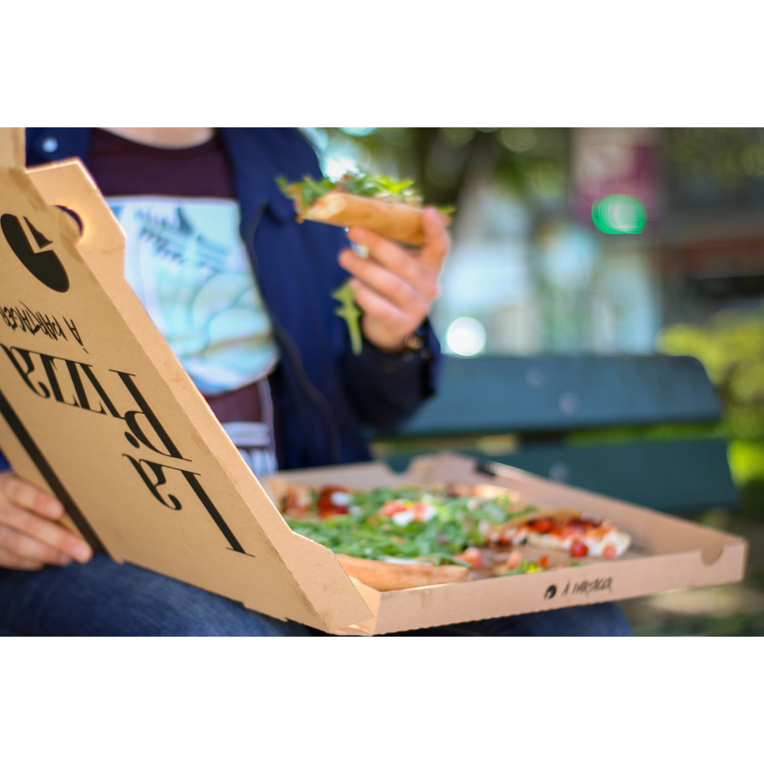 Boîte à pizza en carton kraft neutre 29x29 cm - 100 pcs