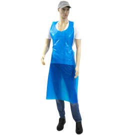 Tablier PE Paredes 50 µm bleu 75 x 135 cm taille M+