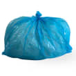 Sac plastique PE BD 90L bleu transparent 35µm photo du produit