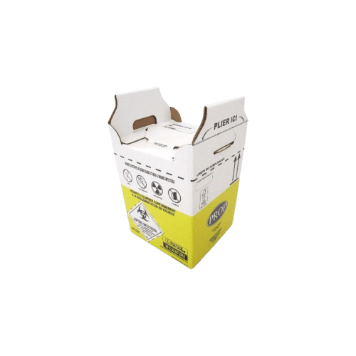 Carton hospitalier DASRI 12L lien cranté NF X photo du produit