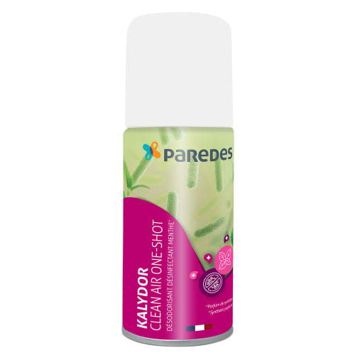Désodorisant désinfectant menthe one-shot Paredes Kalydor Clean Air One-Shot aérosol de 150ml photo du produit front L