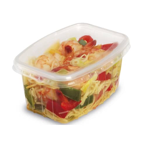 Barquette avec couvercle transparente 450 cc Alphaform photo du produit front L