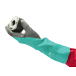 Gant de protection chimique nitrile Ansell AlphaTec 58-735 support anti-coupure vert taille 7 photo du produit side S