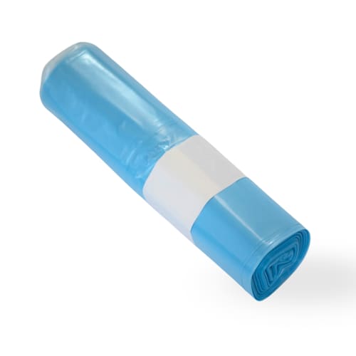 Sac plastique PE BD 150L bleu 30µm photo du produit front L