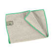 Essuyage microfibre Mini 200 gris surjet vert 23 x 35 cm Decitex photo du produit