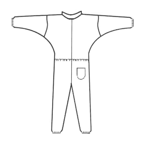 Combinaison PLP 50g/m² bleu taille XXL Indutex photo du produit front L
