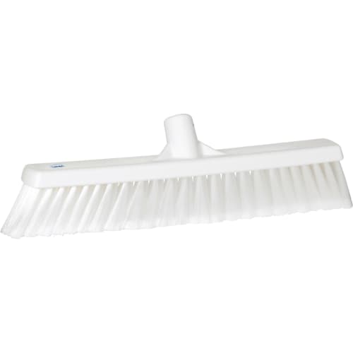 Balai fleuré fibres souples alimentaire PLP 41cm blanc Vikan photo du produit front L