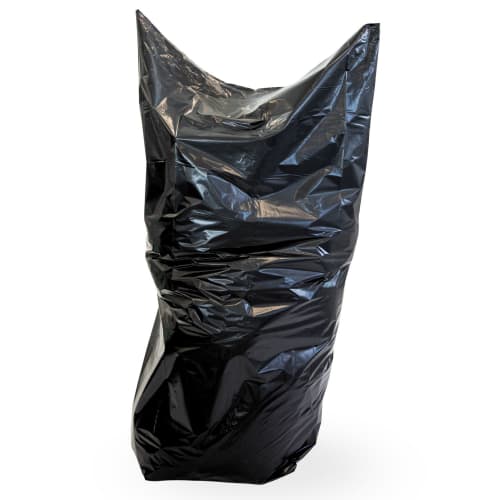 Sac plastique PE BD 130L noir 53µm sans lien photo du produit