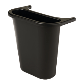 Bac latéral de recyclage pour grandes corbeilles 4,7L noir RUBBERMAID photo du produit