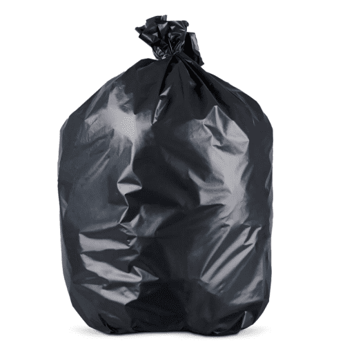 Sacs poubelle 200L PEBD noir 50µ  lien classique Jet'Sac photo du produit front L