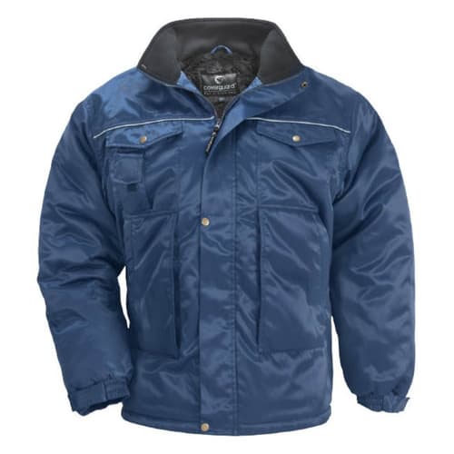 Parka de protection grand froid Coverguard polycoton déperlant bleu taille M photo du produit