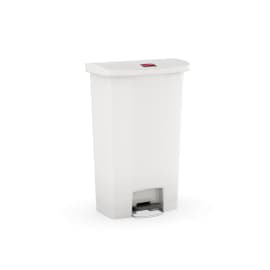 Poubelle à pédale résine Slim Jim® version large 68L blanc Rubbermaid