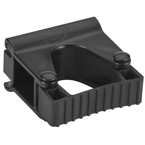 Support mural 1 clip alimentaire PLP 8,2cm noir Vikan photo du produit front L